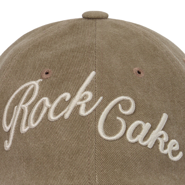 韓国商品/ ROCKCAKE Script Pigment Ball Cap Script Pigment Ball Cap - Beige : 락케이크 Rock Cake