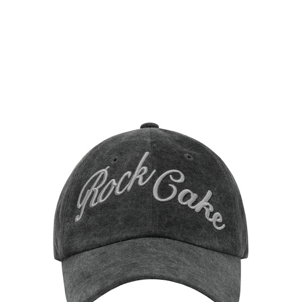 韓国商品/ ROCKCAKE Script Pigment Ball Cap Script Pigment Ball Cap - Charcoal : 락케이크 Rock Cake