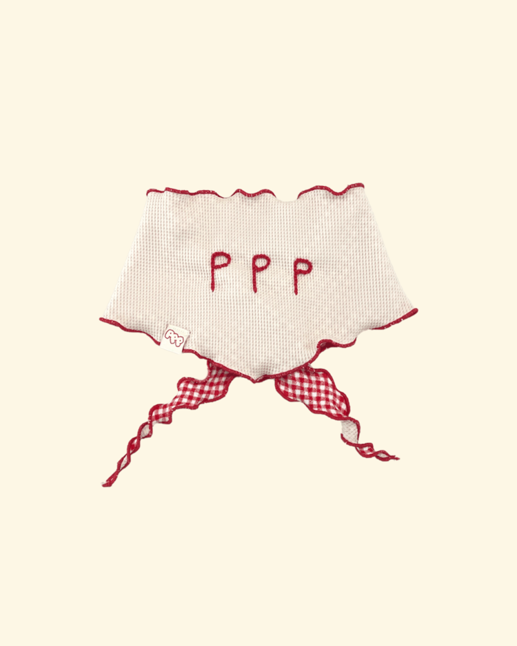 LETTERING BANDANA (RED) : PUT ON PP