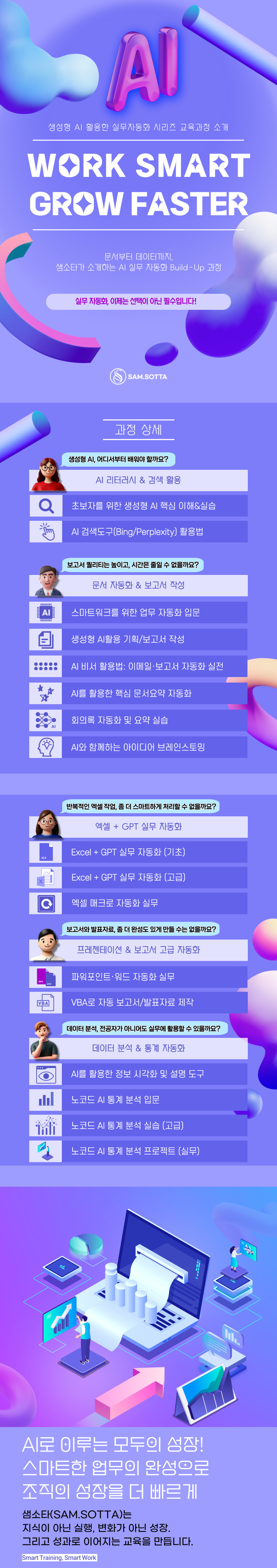 생성형AI활용교육,AI리터러시,AI교육,AI보고서작성,AI데이터분석,AI트랜드,AI업무적용