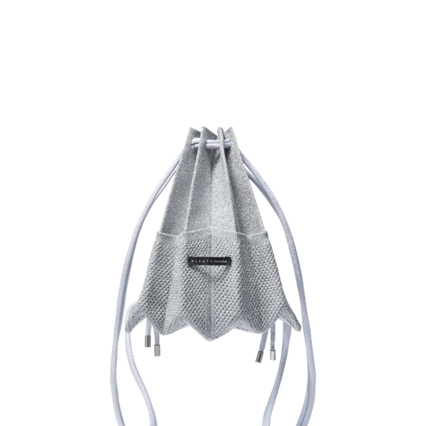 Mini Backpack Stellar Silver : PLEATSMAMA: Sustainable Knit