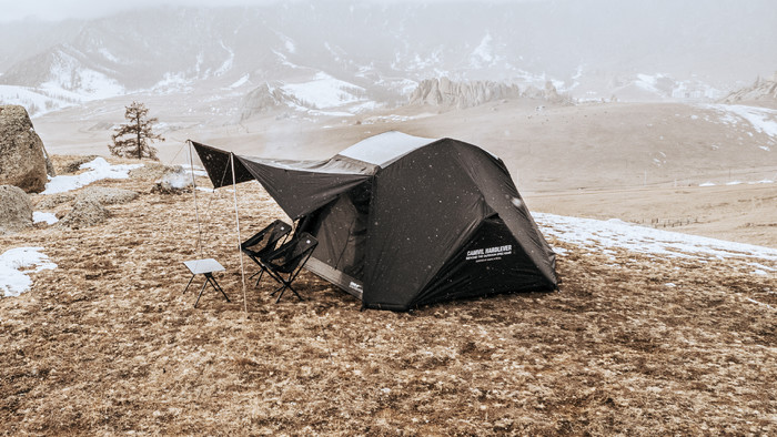 CAMVIL CRAB 4P コットンテント 韓国] CAMVIL☆CRAB 4P AIR COTTON TENT☆エアテント(4人用