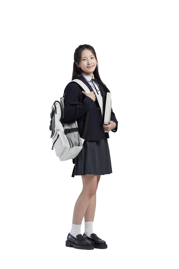 여자아이 학년별 1개월 평균 키성장 비교 (대한민국, 골든힐 프로그램)