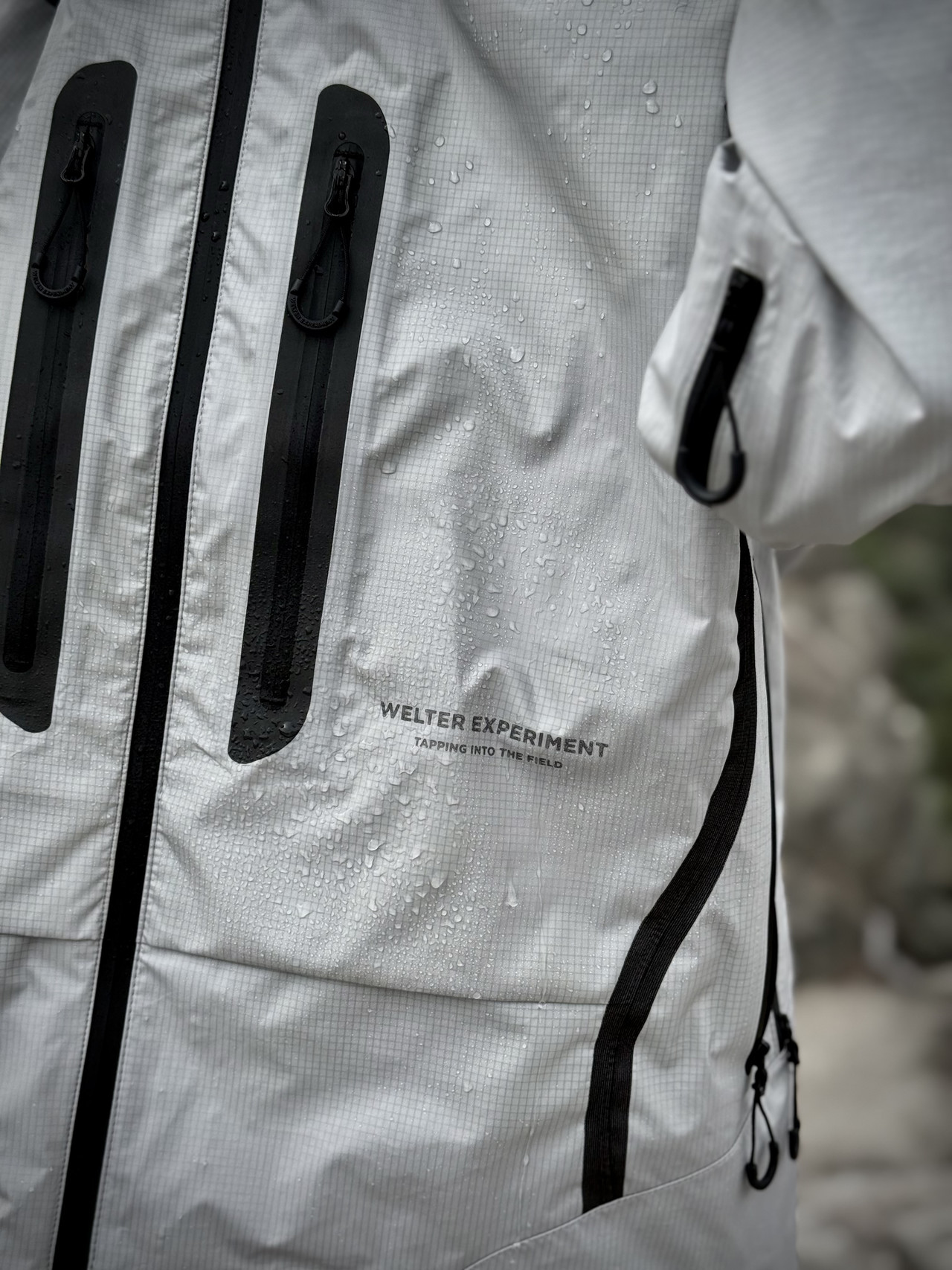 WAVE POCKET JACKET_LIGHT GRAY