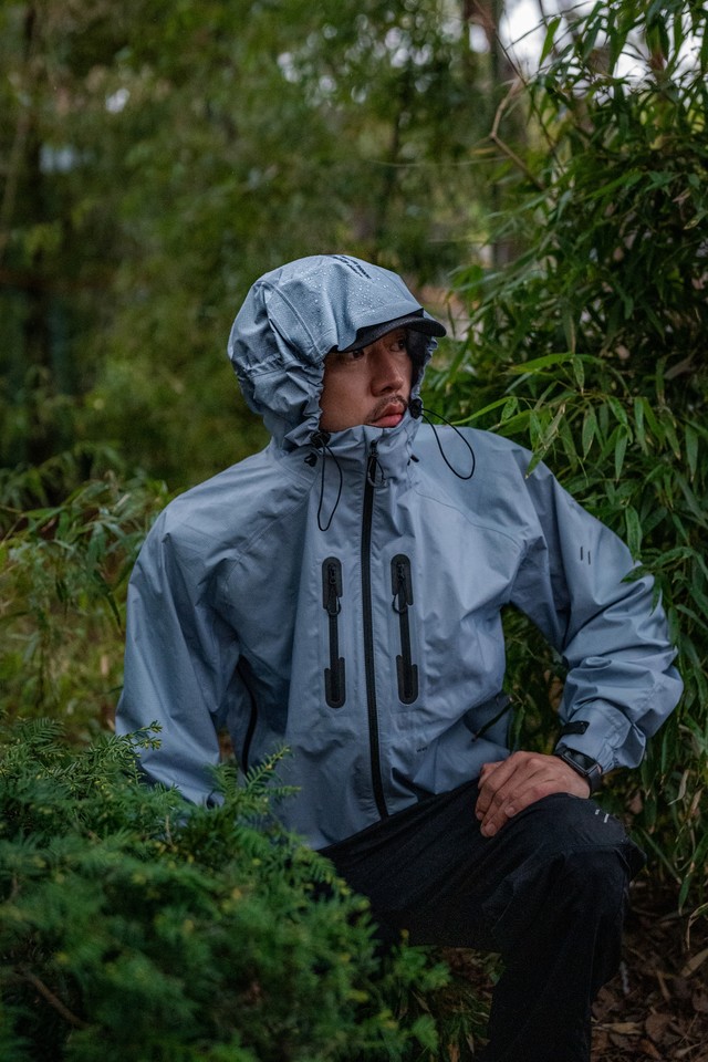 3LAYER REFLECTIVE STITCH JACKET_LIGHT BLUE