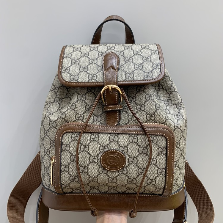 구찌 인터로킹 G 로고 레트로 백팩