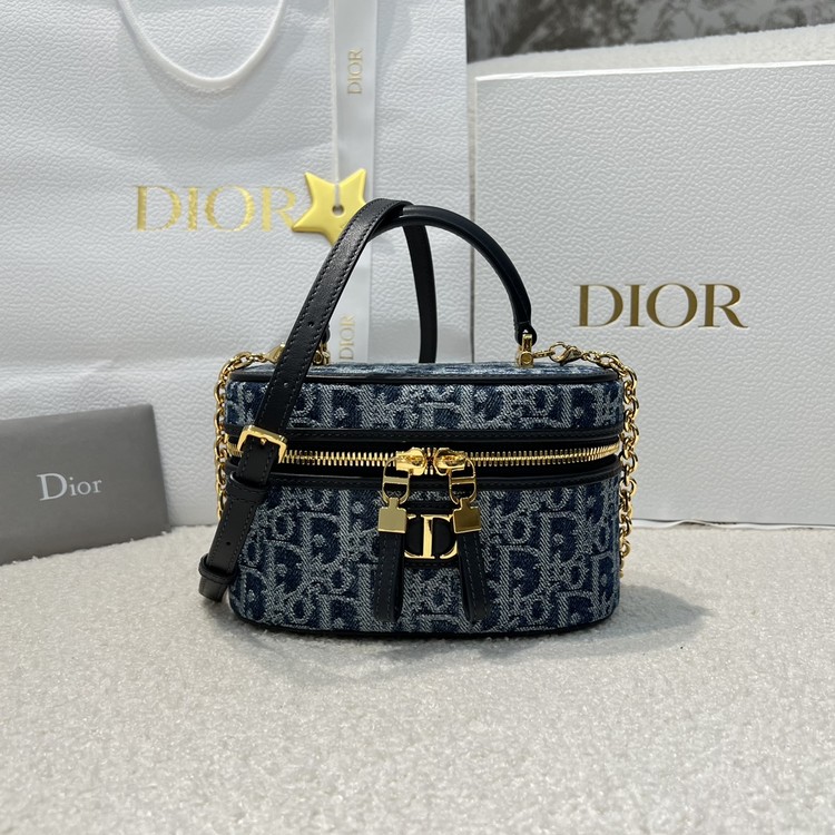 디올 30 몽테인 미니 베니티 데님 케이스