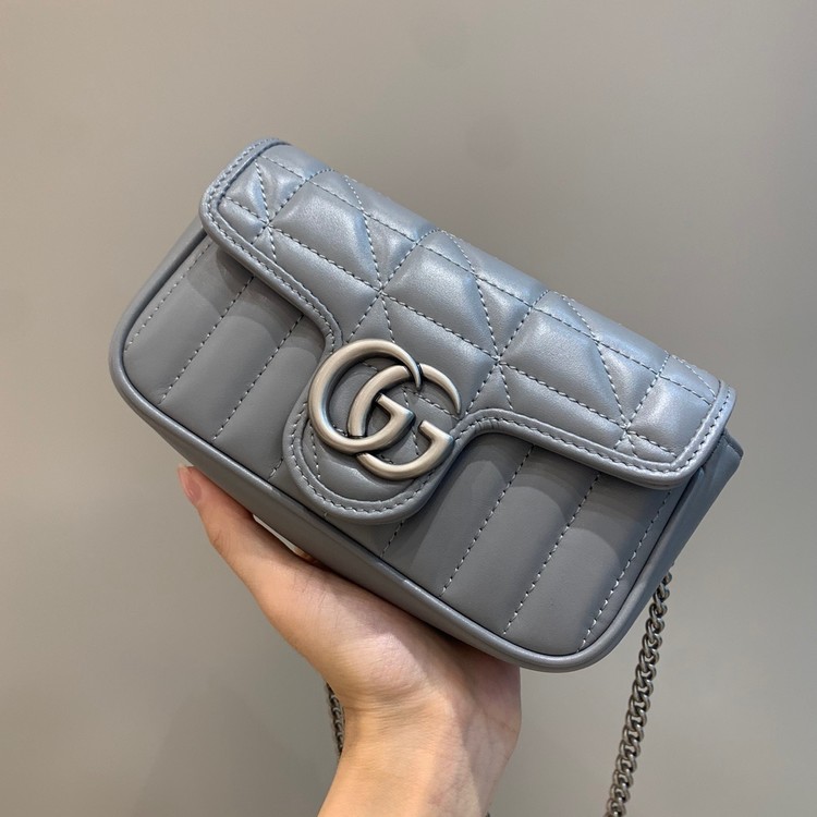 구찌 GG 마몬트 마틀라세 미니백