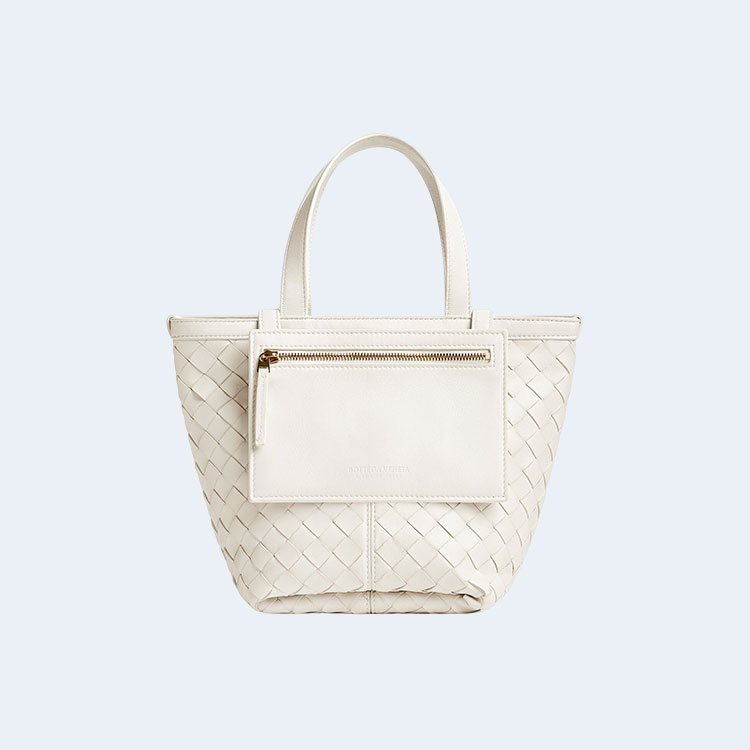 보테가 베네타 스몰 플립 블랩 백 화이트