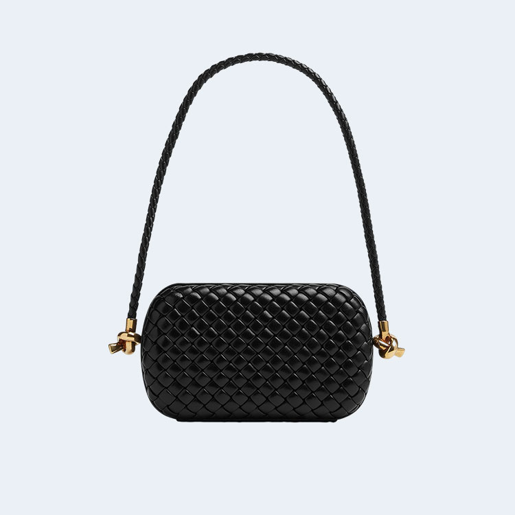 보테가 베네타 스트랩 놋 미노디에르 블랙