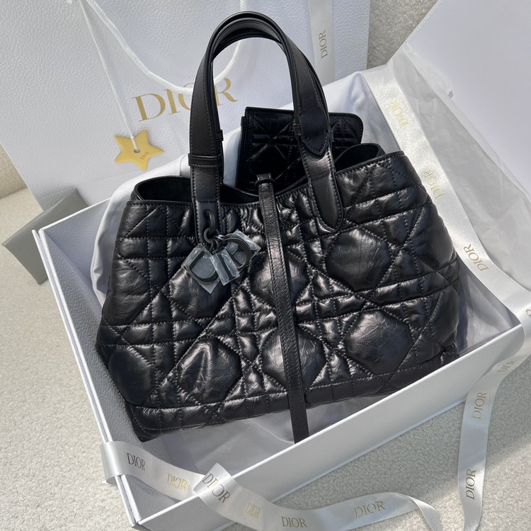 디올 뚜주흐백 미디엄 블랙