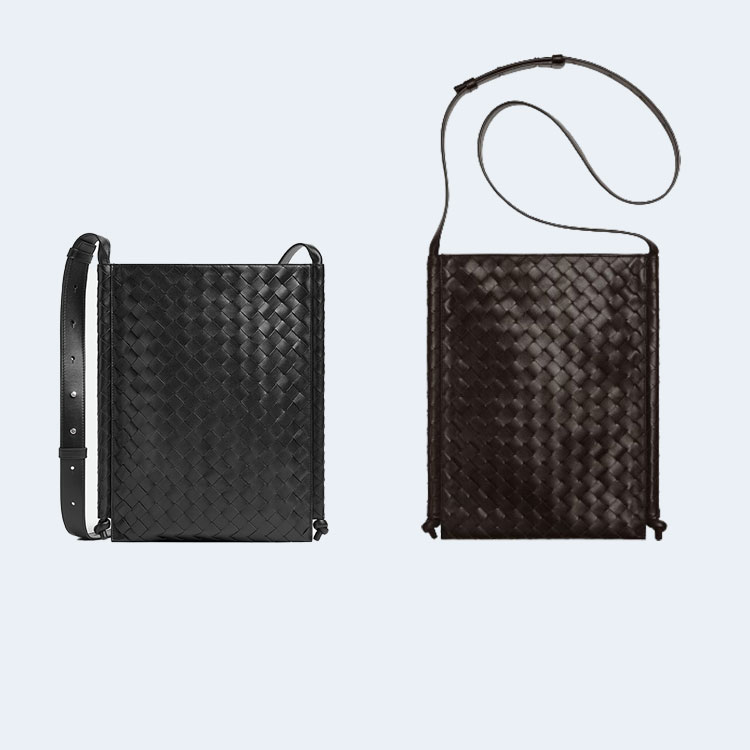 보테가 베네타 인트레치아토 라지 플랫 루프백 (2color)