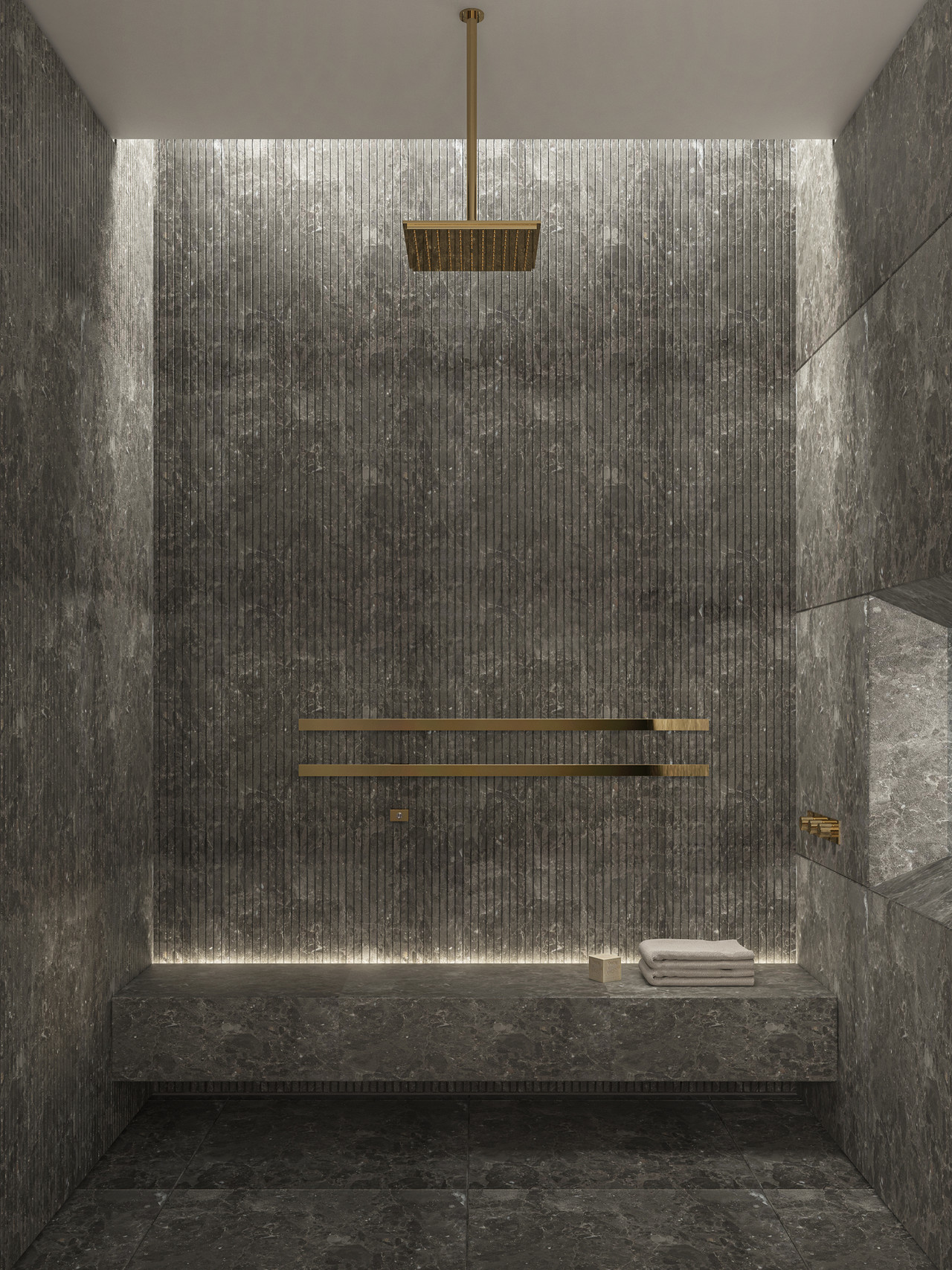 <br><p align="left">Setting: SPA shower<br>Finish: Gold</p>