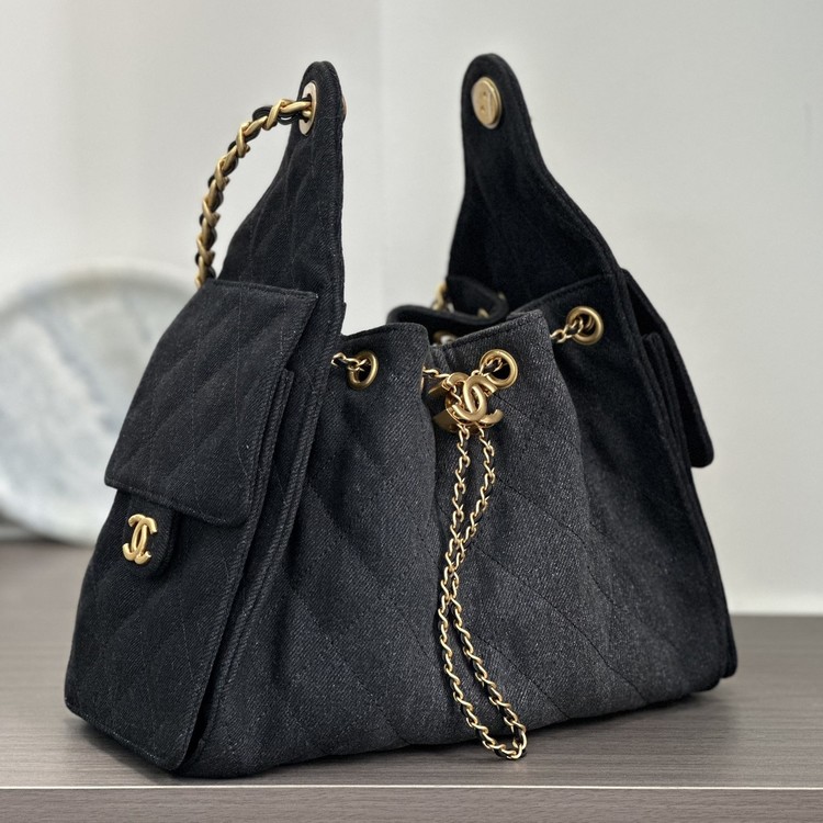 샤넬 25c 뉴호보백 샤이니 데님 30