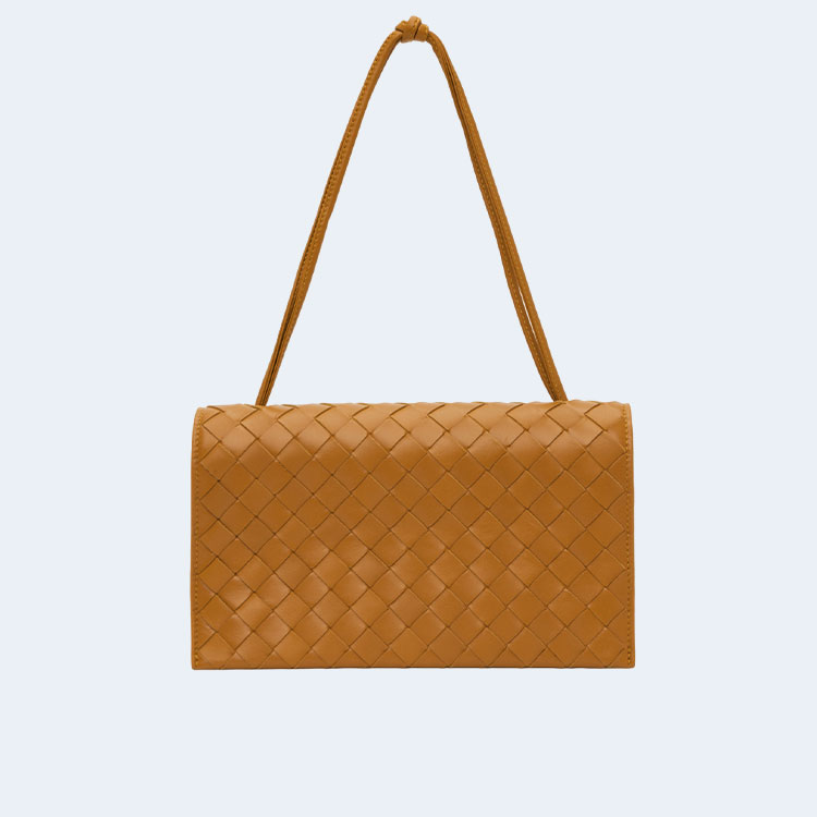 보테가 베네타 탠 트리오 숄더백 브라운