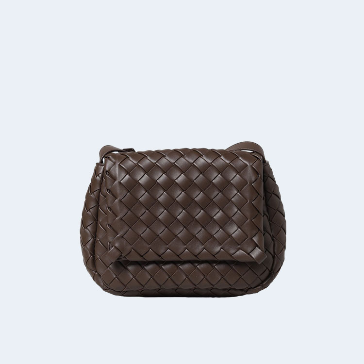 보테가 베네타 브라운 스몰 코블 메신저백