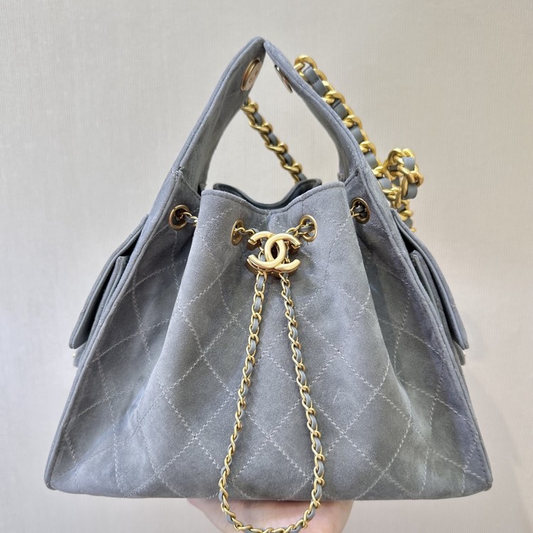 샤넬 25c 뉴호보백 샤이니 스웨이드  30