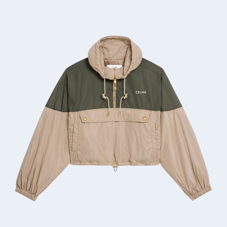 셀린느 토프 로고 크롭 윈드브레이커