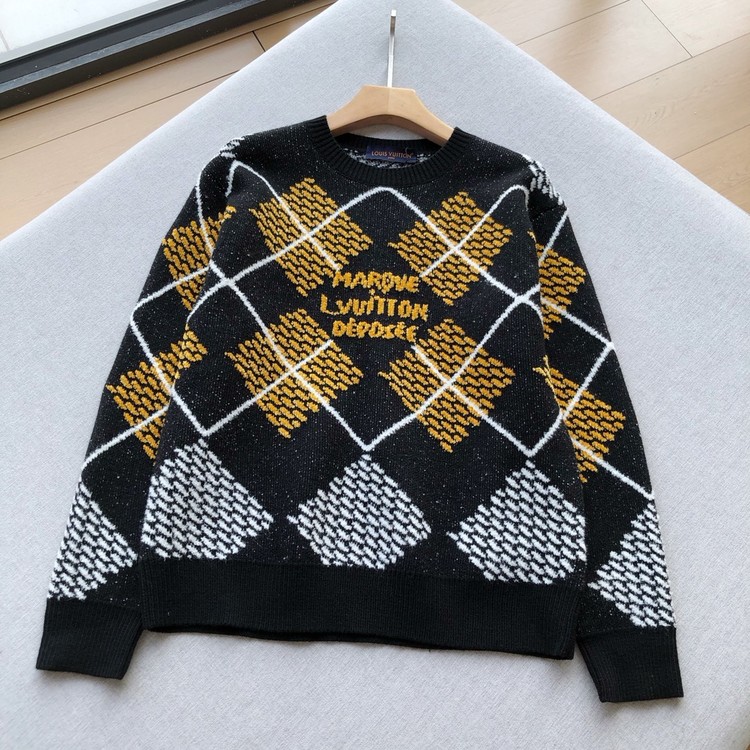 루이비통 울 블렌드 풀오버 맨투맨 니트