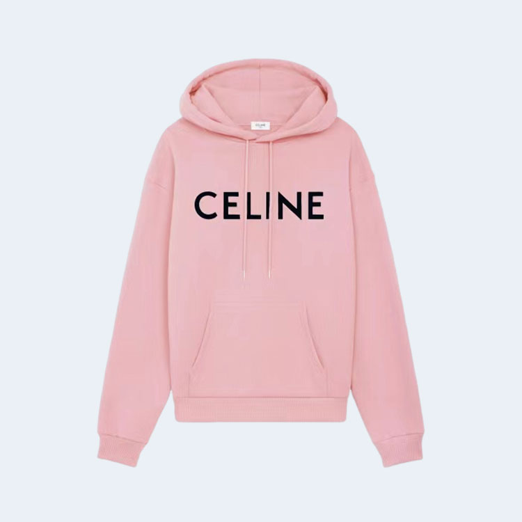 셀린느 루즈 코튼 스웨트셔츠 핑크