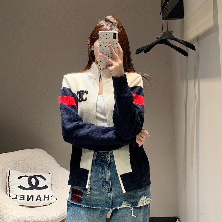 셀린느 양모 집업 자켓