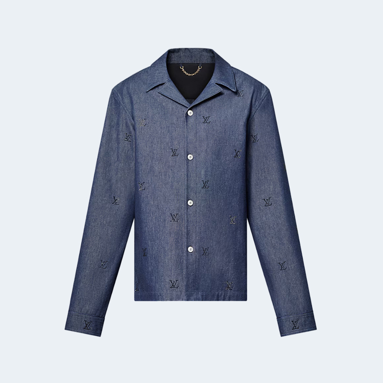 루이비통 블라손 엠벨리시드 데님 파자마 셔츠