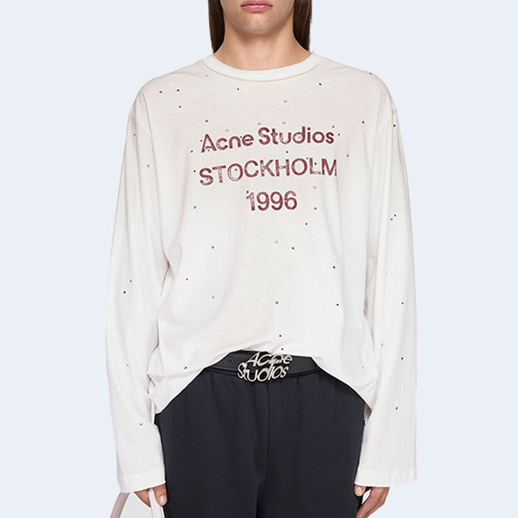 아크네 스튜디오 1996 스탬프 로고 릴랙스핏 티셔츠