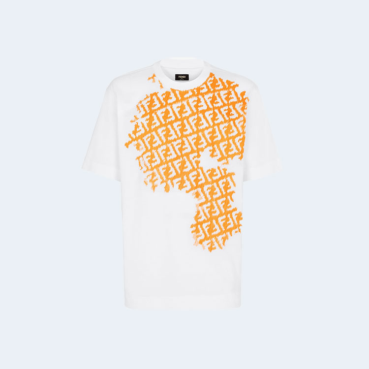 펜디 화이트 저지 티셔츠
