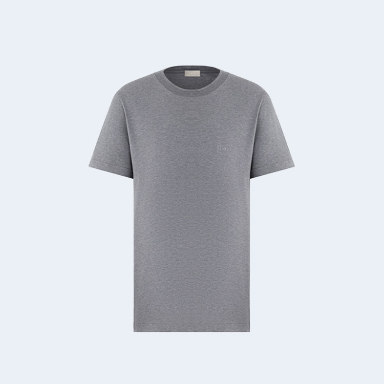 디올 아이콘 그레이 씨 아일랜드 코튼 저지 티셔츠