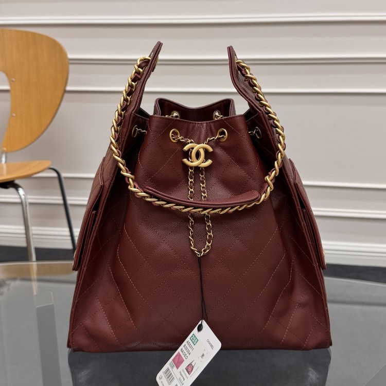 샤넬 25c 뉴호보백 샤이니 카프스킨 40