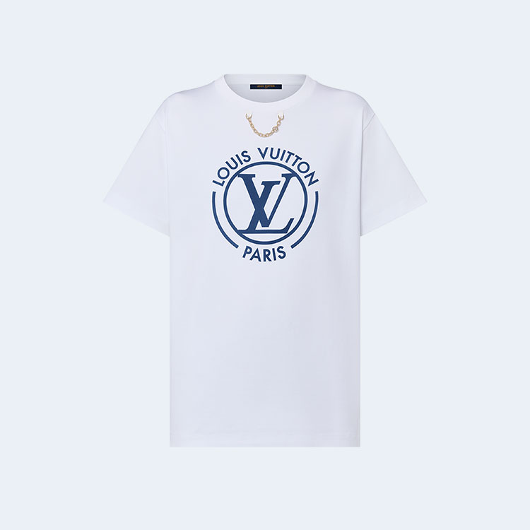 루이비통 플록드 LV 티셔츠