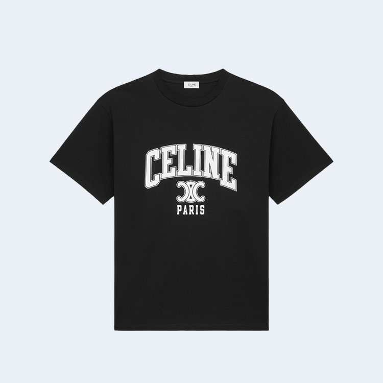 셀린느 루즈 티셔츠 코튼 저지