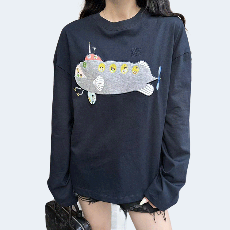 로에베 루즈핏 코튼 티셔츠 (2color)