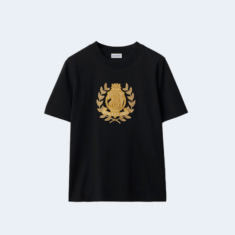 버버리 B 크레스트 코튼 티셔츠