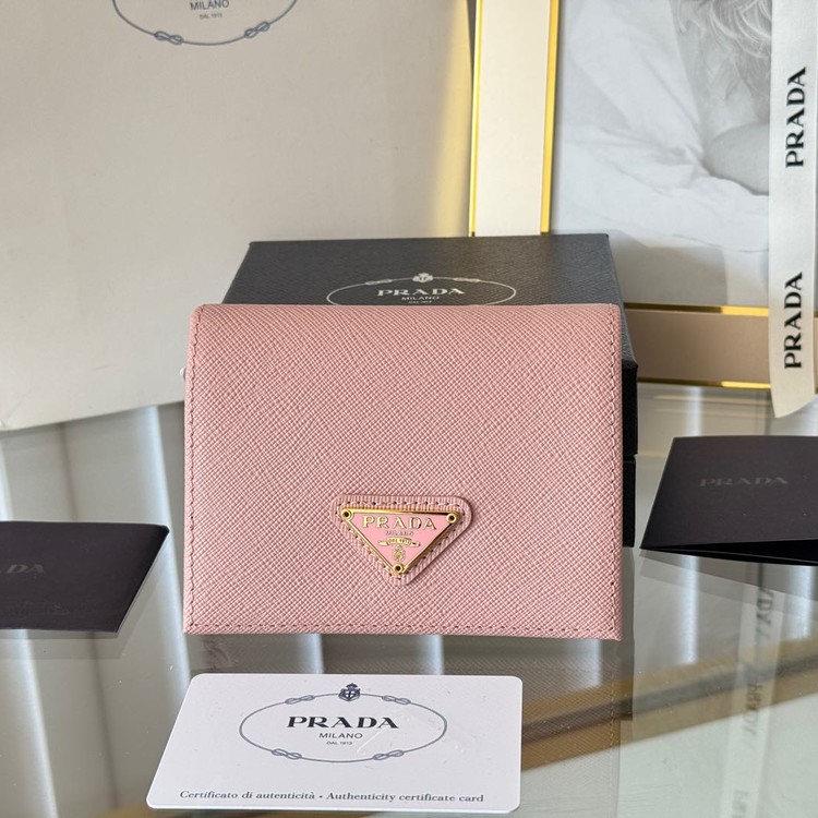 프라다 1M0204 사피아노 삼각로고 반지갑