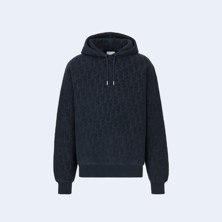 디올 오블리크 후드 네이비