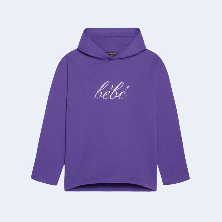 발렌시아가 베베 크롭 후디