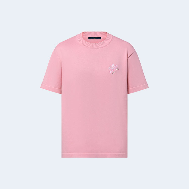 루이비통 엠브로이더드 시그니처 크루넥 티셔츠 1AFPSP
