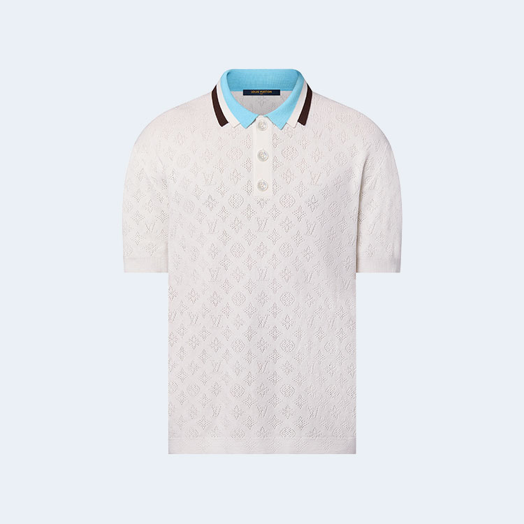루이비통 모노그램 포인텔 숏 슬리브 코튼 폴로 셔츠 1AFPYC