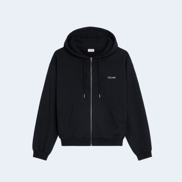 셀린느 미니 트리옹프 프린트 저지 후드