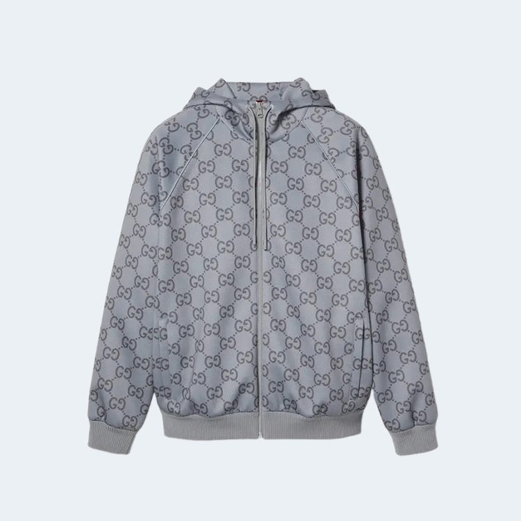 구찌 웹 점보 GG 지퍼 재킷