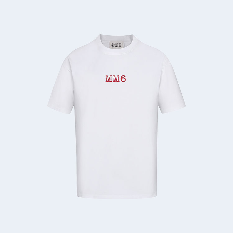 메종 마르지엘라 탑스 썬머 화이트 티셔츠