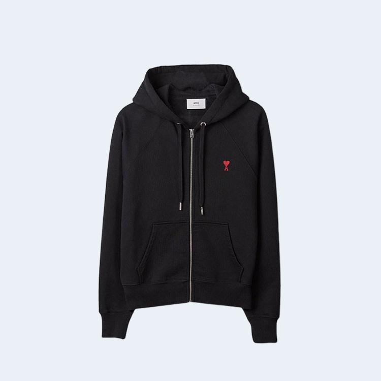 아미 유니섹스 ADC 블랙 후드 집업