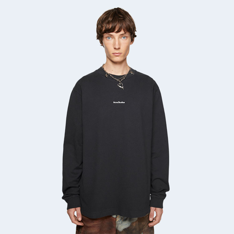 아크네 스튜디오 스탬프 로고 티셔츠