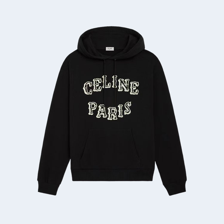 셀린느 블랙 웨스턴 스웨트셔츠