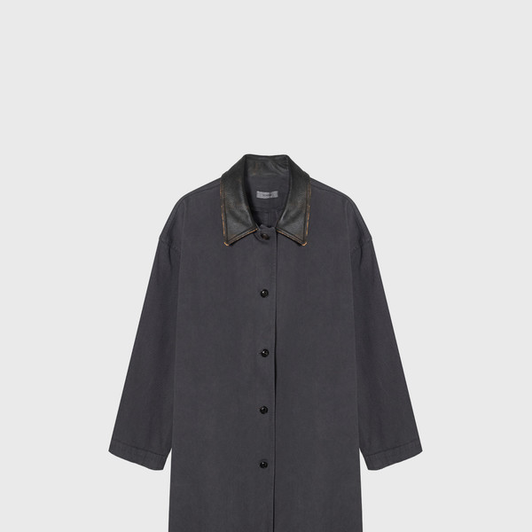 Dying trench coat (light gray / dark gray) : MONOHA