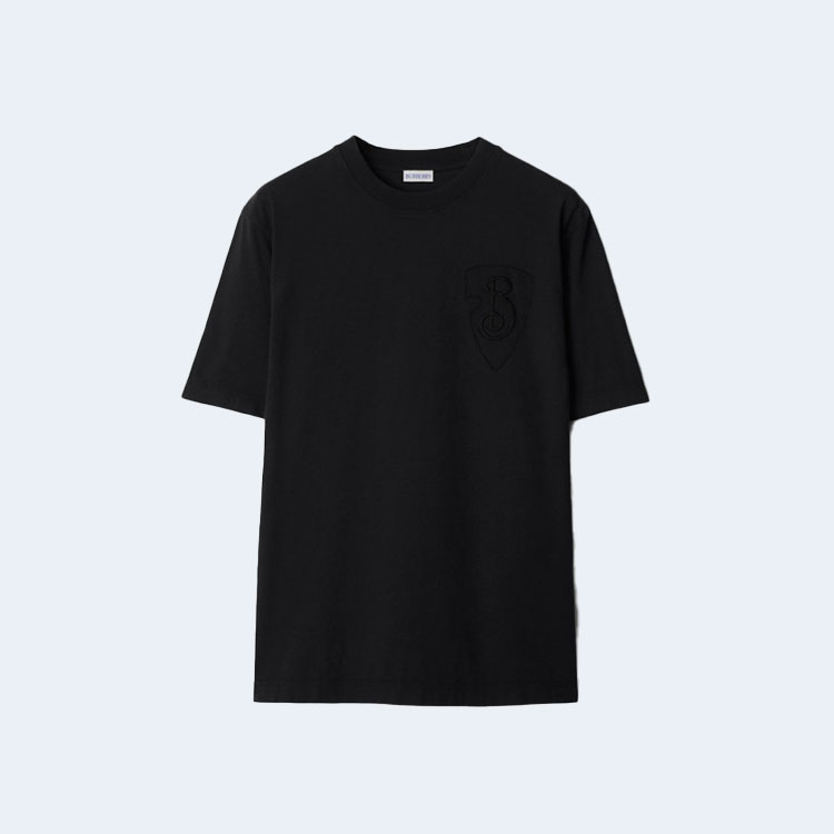 버버리 B 쉴드 코튼 티셔츠