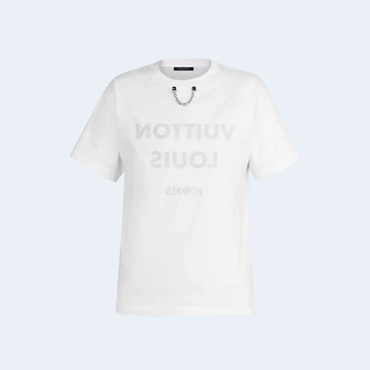 루이비통 프린트 티셔츠 화이트
