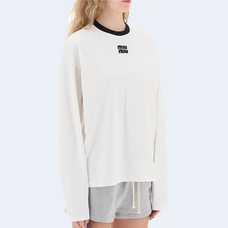 미우미우 롱 슬리브 티셔츠