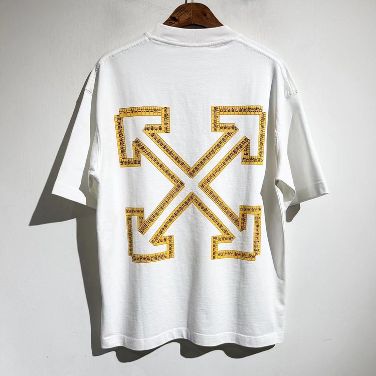 오프화이트 빅로고 오버핏 티셔츠